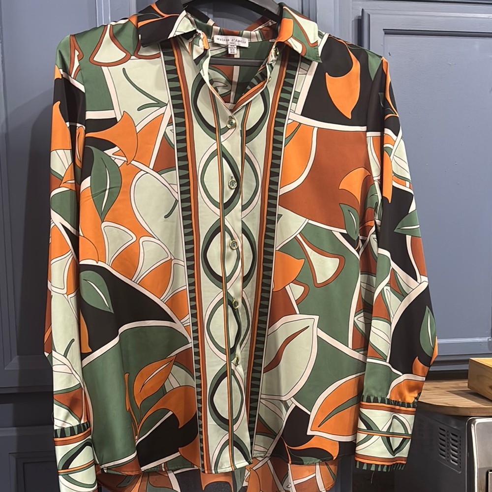 Colorful Geometric Men's Shirt